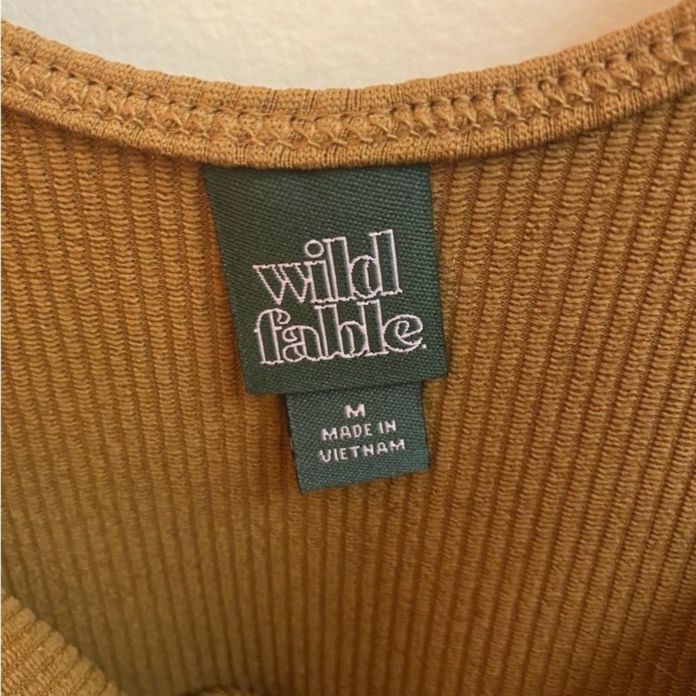 Wild Fable Camel Ribbed Knit Top - Picture 4 of 4
